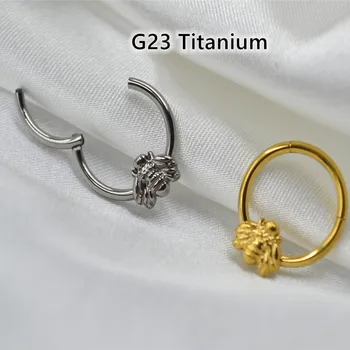 20pcs Piercing Šperkov-Všetky G23 Titán Bee Tvar Ucha Helix Daith Chrupavky Tragus Náušnicu v Nose Klikateľné Septum Hoop Krúžok 1
