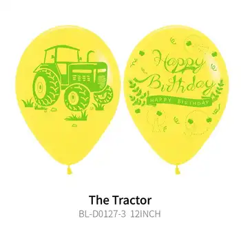 15Pcs Traktor Balóny Bager Latexový Balón obojstrannej Tlače pre Traktora Farmy Narodeniny Dekorácie Deti Darček Dodávky 1