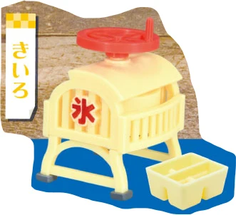 Japonský Skutočné Kričať Kapsule Hračky Gashapon Kuchynský Riad Domáce Spotrebiče Model Ice Cream Retro Oholil Ľadu Stroj 1