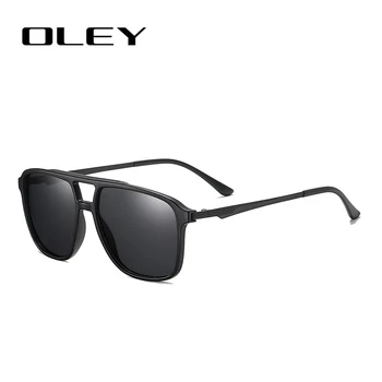 OLEY Vysokej Kvality TR90 Polarizované slnečné Okuliare pánske Slnečné okuliare Ženy Pilot UV400 Zrkadlo Oculos de sol 1