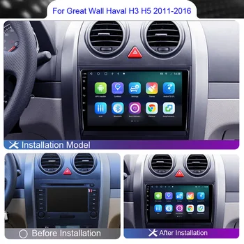 Roadwise 2 din Android Multimediálne autorádio Pre Veľký Múr Haval Hover H3 H5 2011 2012 2013 2014 2015 2016 4G Wifi GPS 2din DVD 1