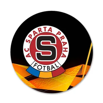 nové Sparta Praha logo, Ikony Kolíky Odznak Dekorácie Brošne Kovové Odznaky Na Odevy Batoh Dekorácie 58mm 1