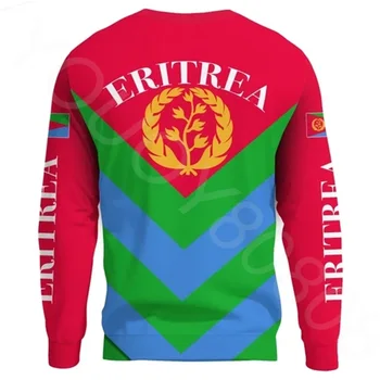 2022 jeseň a v zime Afrických krajín mužov okolo krku tlač sveter sveter Eritrea vlajka špeciálne sveter 1