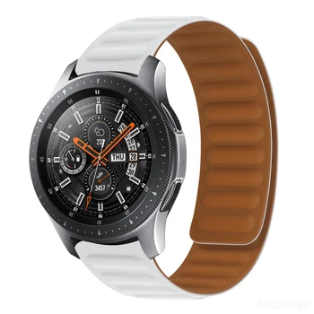 Silikónové Magnetické Watchband pre Samsung Galaxy Sledovať 4 22 mm 40 44 mm Classic 42 46 mm pre Sledovať 3 20 mm 41mm Aktívny 2 Gumy Popruh 1