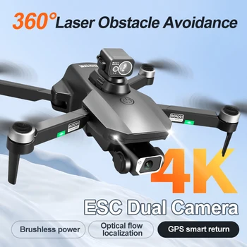 RG109 Max Drone 4K HD Kamery GPS Striedavý Motor 360 ° Prekážkou Vyhýbanie Optický Tok Polohy Letecké Fotografie Quadcopter 1
