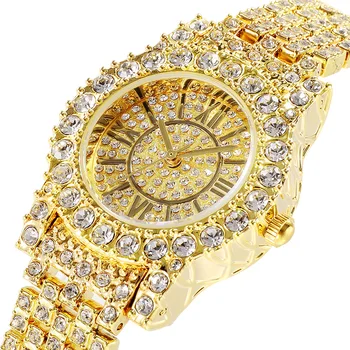 Luxusné Plný Diamond dámske Hodinky Crystal Dámske Náramok Náramkové Hodinky Hodiny relojes Quartz dámske hodinky pre ženy 9109235 1