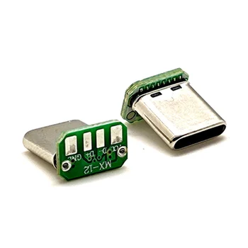 2-10pcs USB 3.1 typ C muž vertikálne patch rada 16pin údaje kapela PCB USB páska doska mužskej hlavy USB C konektor 1