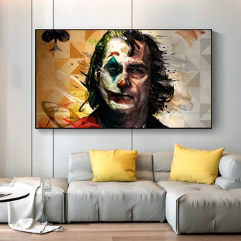 Film Joker Portrét Plátno Plagát a Tlač Comics olejomaľba na Plátne Stene Visia Obrázky pre Domáce Obývacia Izba Cuadros 1