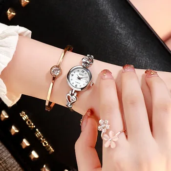 Ženy Hodinky Srdce Diamantový Náramok Hodiniek Bežné Jednoduché Quartz Módny Náramok Montre Femme Reloj Mujer Relojes Para Mujer 1