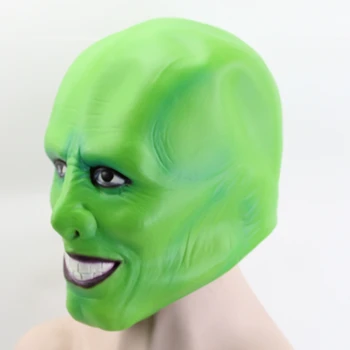 Film Maska Jim Carrey Cosplay Halloween Masky Strana Zelených Funcy Šaty Dospelých 1