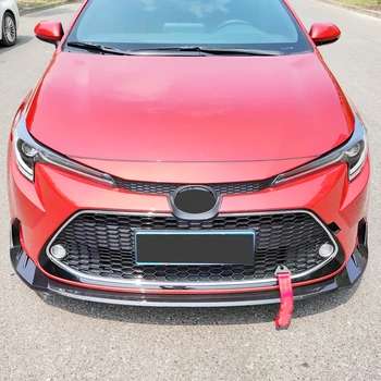 Nové 3KS Auto Predný Nárazník Splitter Pery Spojler, Difúzor Chránič Kryt Stráže Deflektor Pery Pre Toyota Corolla Americký 2019 20 1