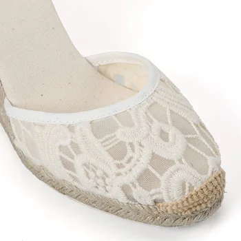 Kliny Sandále Pre Ženy 2021 Sapatos Mulher Tienda Soludos Spp Prst Classic Soft Členok-tie Čipky Espadrily Topánky Bežné  1