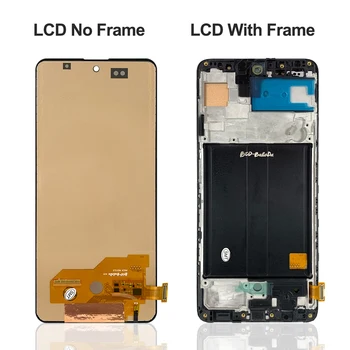 Super AMOLED Pre Samsung Galaxy A51 LCD Displej Dotykovej Obrazovky, Samsung A51 A515F A515W A515U LCD Displej Nahradiť, s Rámom 1