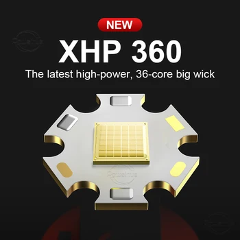 2022 Nové XHP360 High Power LED Baterky USB Taktické Nabíjateľná Lov Nepremokavé 100000 Lúmenov 5Modes 18650 Baterka 1