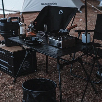 Naturehike-BlackDog Outdoor Camping Stôl Skladací Prenosné Hliníkové Zliatiny Nastaviteľná Výška Piknik Čaj Stôl Skladací Nábytok 1