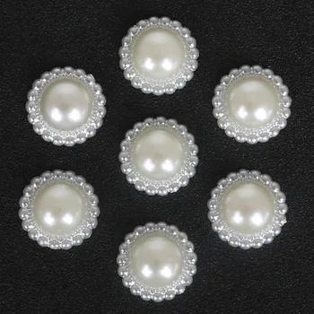Vysoká Kvalita Multi-veľkosť Remeselníci Slonoviny ABS Imitácie Perál Kvet Korálky pre DIY Šperky Remeselnej Tvorby 1