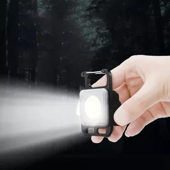 Multifunkčné Mini Odlesky KLASU Keychain Svetlo Nabíjania cez USB Núdzové Svietidlá Silné Magnetické Opravárenské Práce, Outdoor Camping Svetlo 1