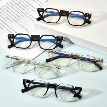2021 Nové Acetát Okuliare Rám Mužov Podivné Predpis Optické Krátkozrakosť, Okuliare, Rám Ženy Kórea Luxusné Značky Malé Okuliare 1