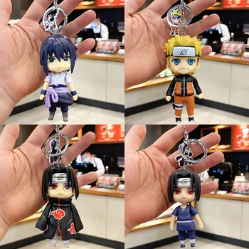 Anime Naruto Akčné Figúrky Model Keychains Príslušenstvo Karikatúry Akatsuki Uchiha Itachi Cool Stuff Model Hračky Keychain Prívesok 1