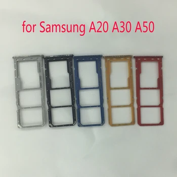 Zásuvka na Kartu SIM Adaptér Držiak Pre Samsung A10 A20 A30 A40 A50 A60 A70 A80 A90 Pôvodné Telefónne Black Nano SIM Karty Micro SD Slot 1