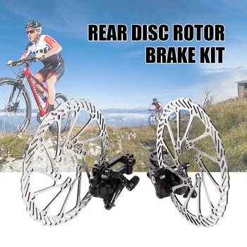1 Pár MTB Mechanické Bicykli Kotúčové Brzdy Vpredu & Vzadu Disku Rotora Brzdový Kit pre Horské Bicykle, Cestné Bicykle(Náhodnú Veľkosť) 1
