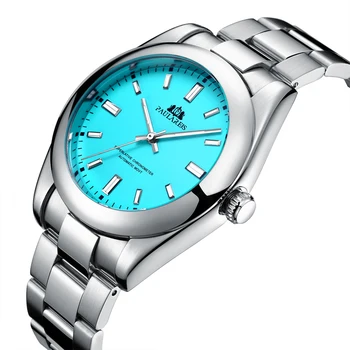 2022 PAULAREIS Pánske Hodinky Top Značky Luxusné Automatická Muži Mechanické hodinky Svetelný Nehrdzavejúcej Ocele Žltá Športové Náramkové hodinky 1