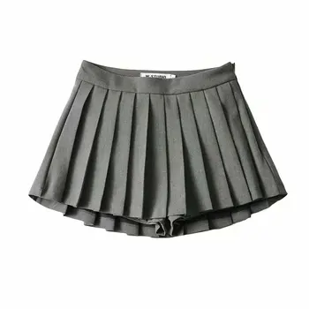 Letné Vysoký Pás Sukne Dámske Sexy Mini Sukne Vintage Skladaná Sukňa Kórejský Tenis Sukne Krátke Biela Čierna 1