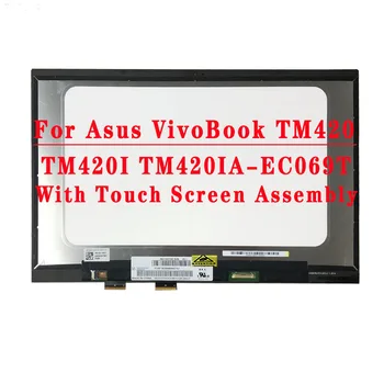 Pôvodné 14 palcový 1920X1080IPS 30PIN FHD LCD Displej S Dotykovým Montáž Náhradná Pre Asus VivoBook TM420 TM420I TM420IA-EC069T 1