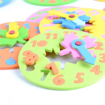 1 ks 3-6 rokov, Deti HOBBY hračky EVA Hodiny Vzdelávania Vzdelávanie Hračky zadarmo montáž Zábavnej Puzzle pre Deti Darčeky 1