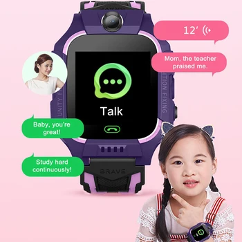 pre Xiao Deti Smart Hodinky Telefón Deti Smartwatch Rotujúce dual kamera Wifi Antil-stratil SIM LBS Miesto Tracker videohovor 1