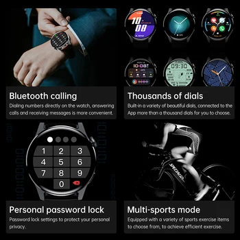 2022 Nové Bluetooth Hovor Smart Hodinky Mužov plne Dotykový Šport Fitness Hodinky Vodotesné Srdcovej frekvencie Ocele Kapela Smartwatch Android iOS 1