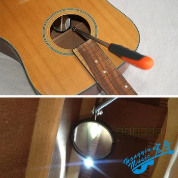 Zvuk Gitár Vedro Skontrolovať S Lampou Rozšírenie Detektor Multi - Funkčné Sondy Zrkadlo Gitara Oprava Nástrojov 1