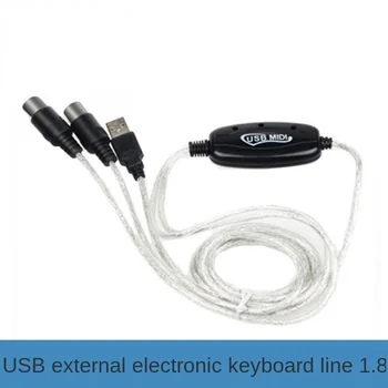 MIDI USB kábel Klávesnice hudby kábel Hudby úprava kábla kábel Klávesnice MIDI kábel adaptéra 1