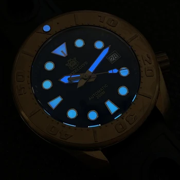 SD1971S Nový Príchod 2022 STEELDIVE Značky Mužov Náramkové hodinky Keramická Fazeta Zafírové Sklo Modré Svetelné NH35 Automatické Potápačské Hodinky 1