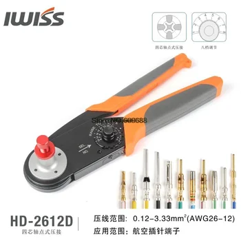 IWISS Pin W2 Letectva zapaľovacej Konektor Kompresie Spoločná Svorka AF-8 M22520/1-01 Štyri-Core Bod Drôt Crimper Kliešte Plier 1