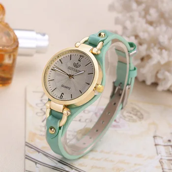 2021 Jednoduchosť Dizajnu dámske hodinky Značky Hodinky, Kožený Remienok Luxusné Žena, sledovať Módne Dámy Náramok na Zápästí Quartz Hodiny 2