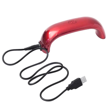 Domáce Mini Prenosné USB 9W 100-240V UV LED Manikúra Lampa Gél na Nechty, Vlasy Sušenie Gély, laky na Nechty Nail Art Nástroje 2