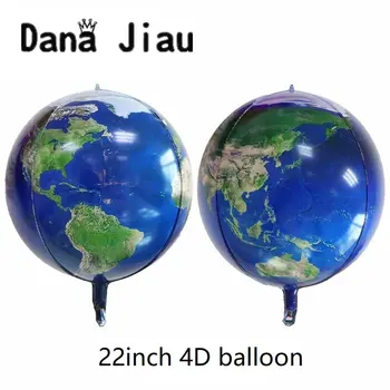 dana jiau Priestor série fóliové balóny HAPPY BIRTHDAY party dekorácie zem, planéty preskúmať chrániť životné prostredie téma mesiaca stat 2