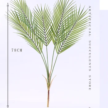 Viaceré Veľké Zelené Umelé Palmy, Plastové Rastliny, Záhrada Domov Vonkajšie Dekorácie Scutellaria Tropického Stromu Falošné Rastliny 2