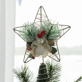 Vianočný Stromček Vňaťou Star Visí Výzdoba Domov Tree Top Star Ornament Na Dovolenku Svadobné Party Miestnosti Firmware Nový Rok Dekor 2