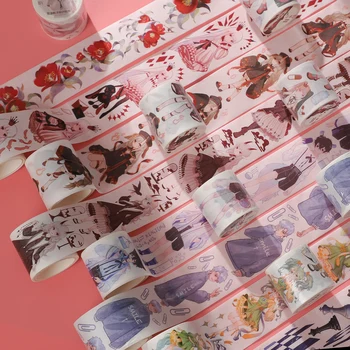 40/42.5 mm* * * * 300 Tvorivé Cartoon Koláž PET Washi Pásky urob si sám Vestník Scrapbooking Dekorácie Roztomilý Maskovacie Pásky Kawaii kancelárske potreby 2