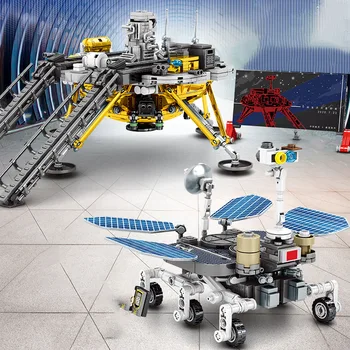 SEMBO 1098pcs Mesto Rakety Raketoplánu Mars Rover Model Stavebné Bloky Súpravy Zhromaždiť Tehly Diy Vzdelávacie Hračky Pre Deti, 2