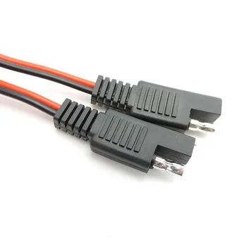 1 SAE-2 SAE splitter kábel sieťový Predlžovací 2 spôsob Kábel Zapojte 18AWG Adaptér Konektor Rýchle Pripojenie Odpojte Solárny systém o1 2