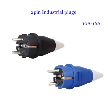 Priemyselné zástrčka a zásuvka 2 pin 10A-16A plug priemyselné konektor dva otvory vodotesný a prachotesný nástenné zásuvky 220V 2