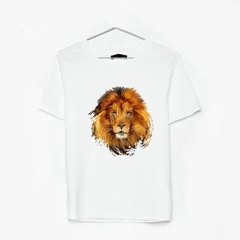 Jemné úrovni Umývateľný Žehlička Na Appliques Tiger & Lev Škvrny T-shirt Stlačte Prenos Tepla Nálepka Pre T-shirt Šaty, Dekorácie 2
