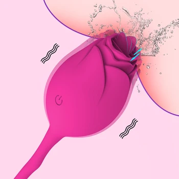 Bezdrôtové Rose Vibrátor Žena Hračka S Jazykom Lízanie G-Spot Simulátor Upozorňuje Láska Vajcia Dospelých, Sexuálne Hračky Pre Ženy 2