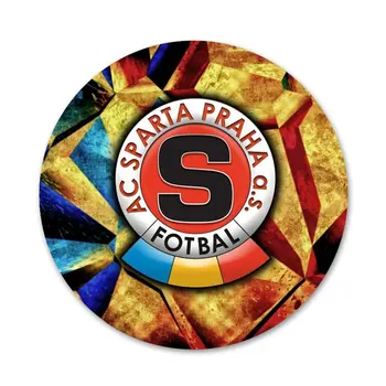 nové Sparta Praha logo, Ikony Kolíky Odznak Dekorácie Brošne Kovové Odznaky Na Odevy Batoh Dekorácie 58mm 2