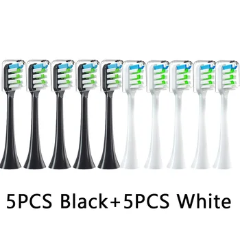 10PCS Nahradenie sensiflex Pre SOOCAS X3/X3U/X5 Sonická Elektrická zubná Kefka DuPont Mäkké Vhodný Vysávač S Tryskami 2