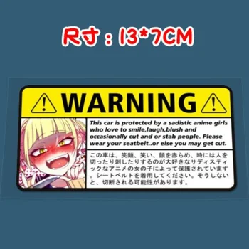Anime Nula Dva Emiria Tsukino Usagi upozornenie reflexné auto samolepky bezpečnosť jazdy úprava dekoračné nálepky 2