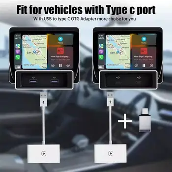 Bezdrôtové CarPlay Adaptér Pre IPhone Apple Wireless Carplay Modul Plug and Play A 5 ghz WiFi on-Line Aktualizácia Auto Adaptér do Auta 2